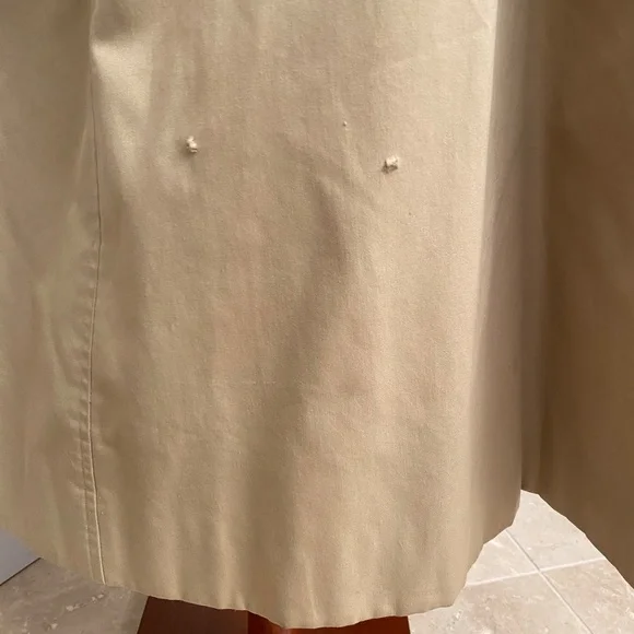 Burberrys LondonVintage Classic Trench Coat Nova Check Lining Size 12 Long